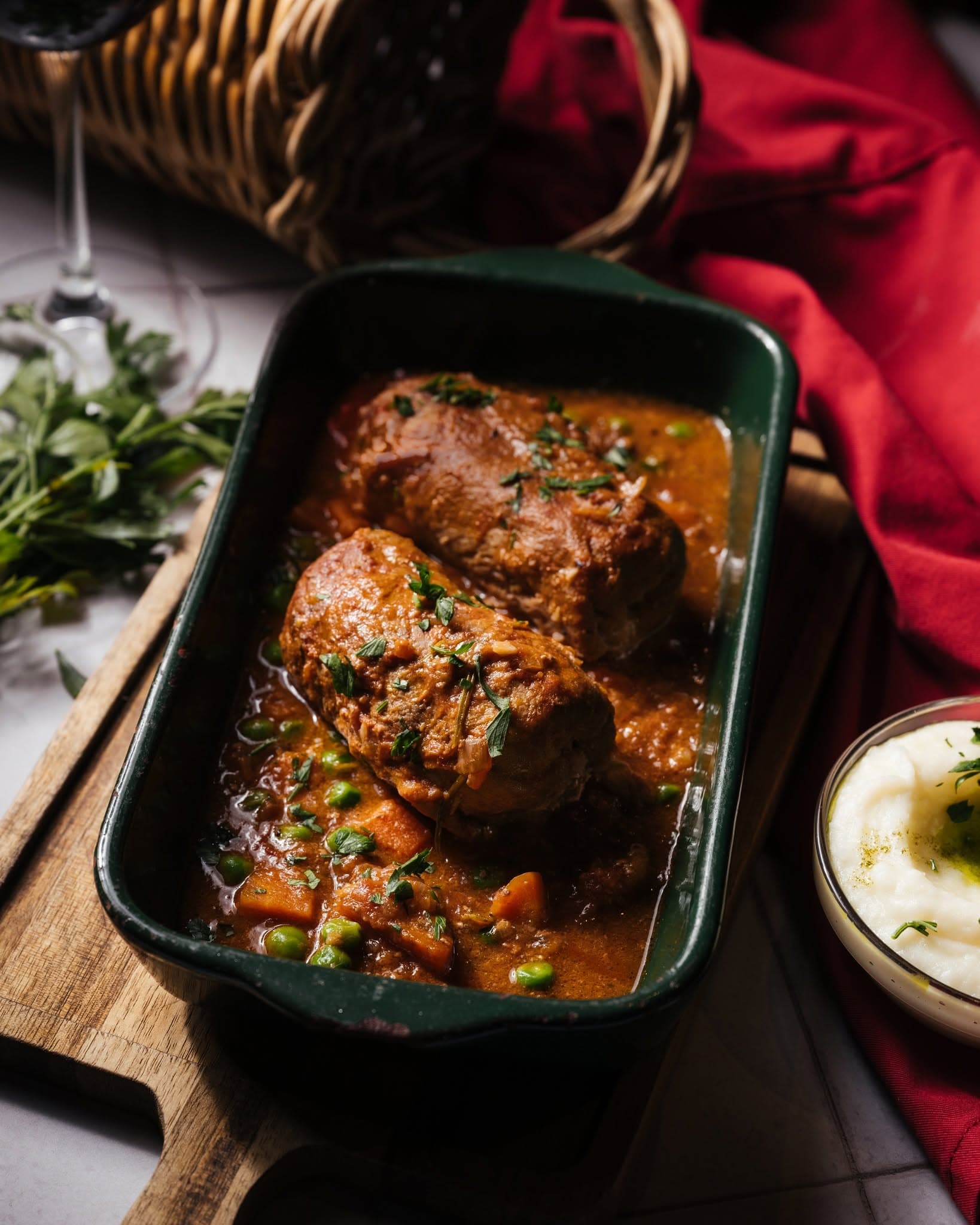 Beef olives bragjoli