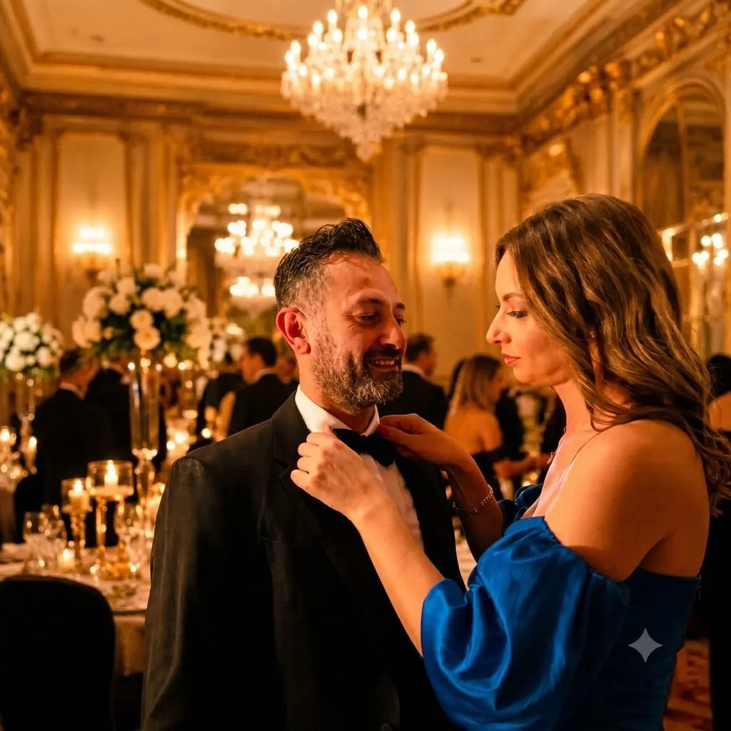 Malcolm and Sherrie at a formal event
