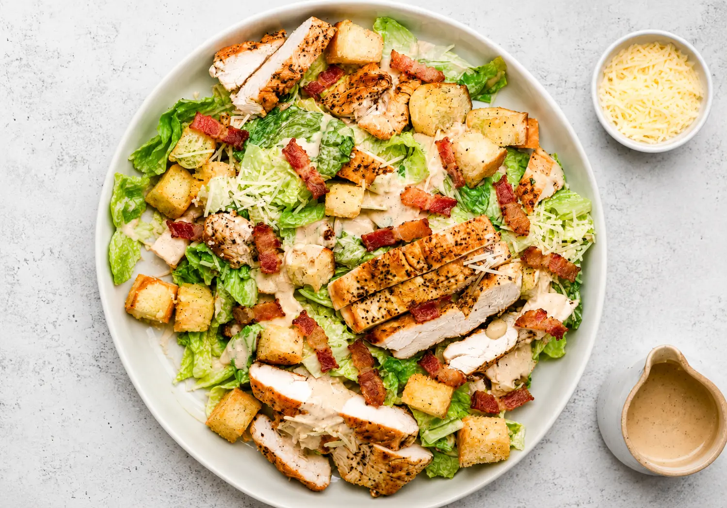 Grilled chicken Caesar salad