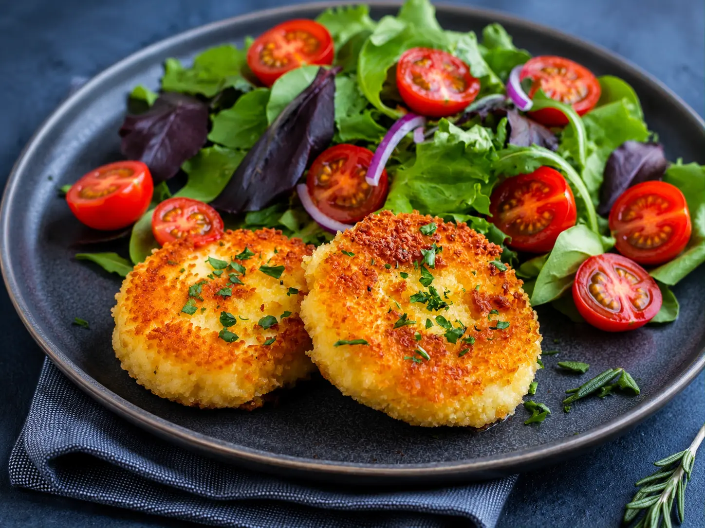 Local fried goat's cheese