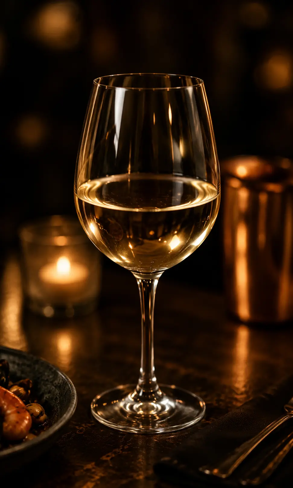 Glass of white wine