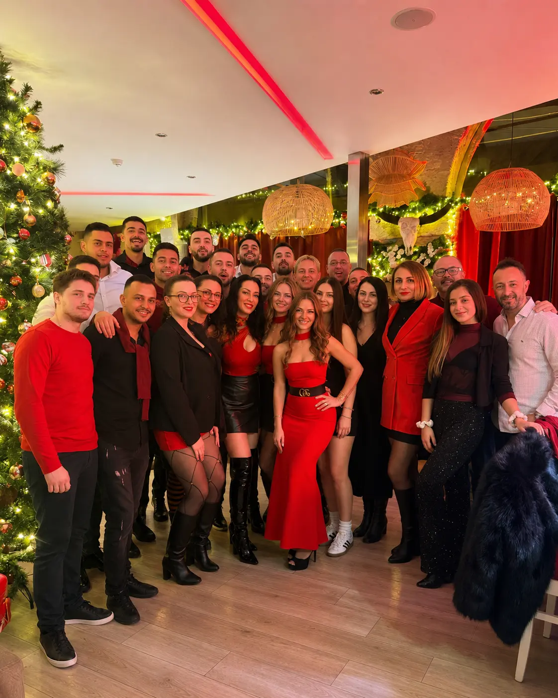 The full Galea's Kitchen staff at a team celebration