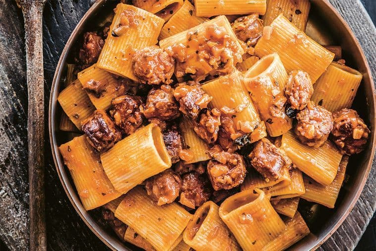 Paccheri Maltese sausage ragu