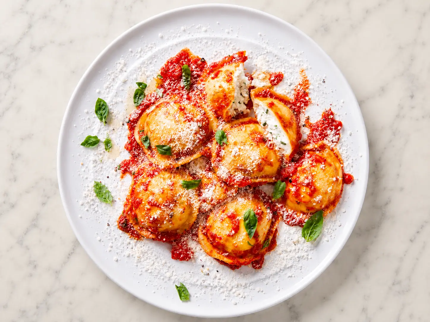 Local ricotta cheese ravioli
