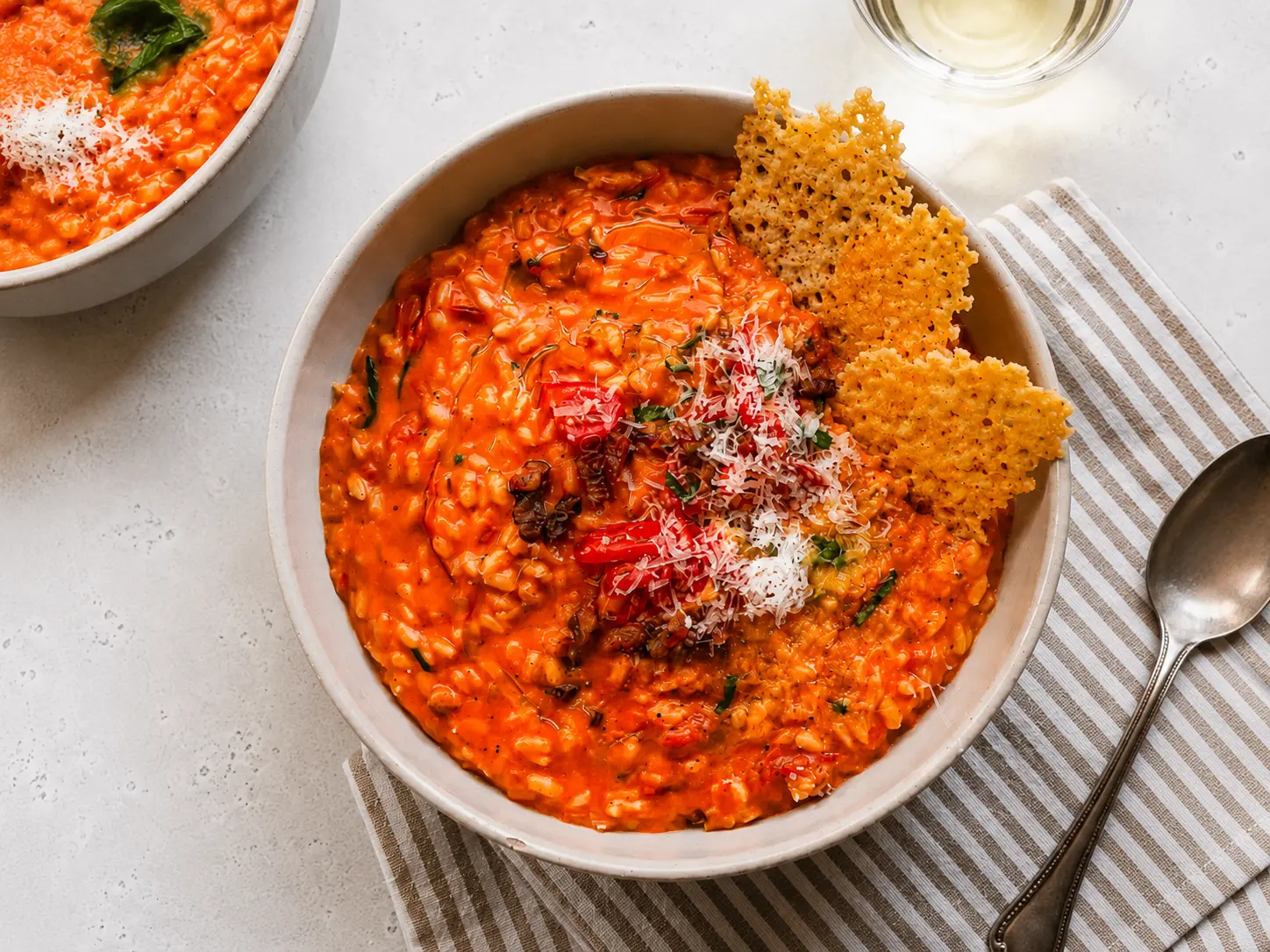 Roasted tomato risotto
